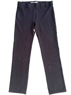 Betabrand Black Straight Leg Stretch Dress Pants XL Long